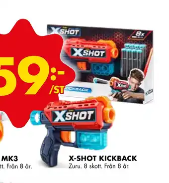ÖoB X-shot kickback erbjuda