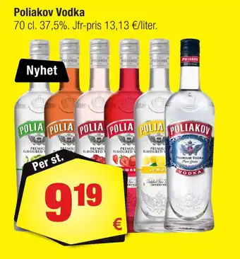 Calle Poliakov vodka erbjuda