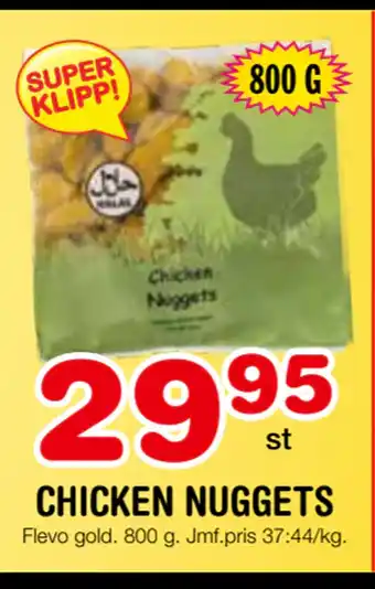 Nya Pulsen Chicken nuggets erbjuda