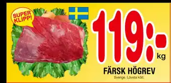 Nya Pulsen Färsk högrev erbjuda