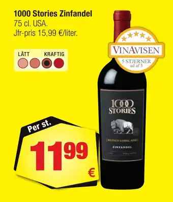 Calle 1000 stories zinfandel erbjuda