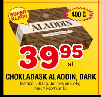Chokladask aladdin, dark