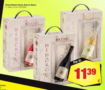 Calle Piccini memŏro rosso, rosé el. bianco erbjuda