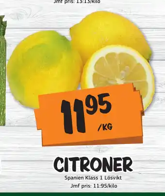 Bazaar Food market Citroner erbjuda