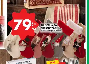ÖoB Julstrumpa presentpåse erbjuda