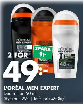 ÖoB L'oréal men expert erbjuda