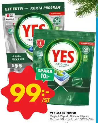 ÖoB Yes maskindisk erbjuda