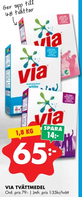 ÖoB Via tvättmedel erbjuda
