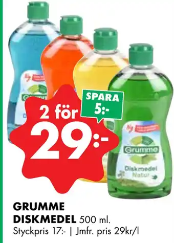 ÖoB Grumme diskmedel erbjuda