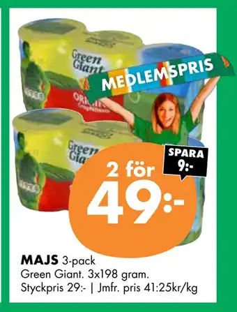 ÖoB Majs erbjuda