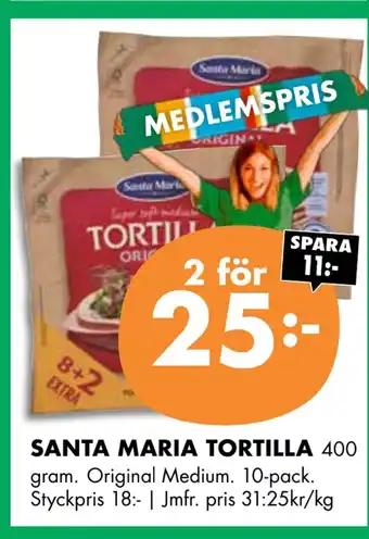 ÖoB Santa maria tortilla erbjuda
