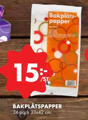 ÖoB Bakplåtspapper erbjuda