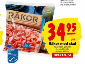 City Gross Räkor med skal erbjuda