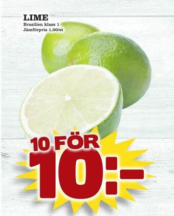 Nya Pulsen Lime erbjuda