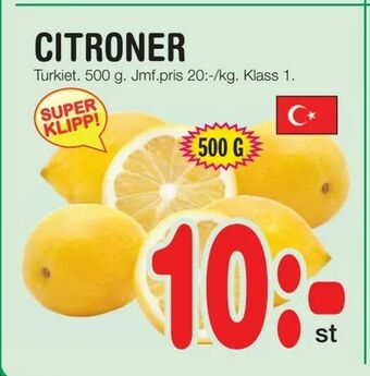 Nya Pulsen Citroner erbjuda