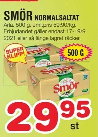 Nya Pulsen Smör erbjuda