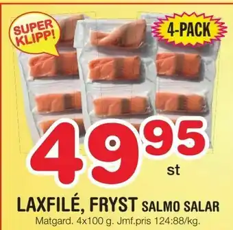 Nya Pulsen Laxfilé, fryst salmo salar erbjuda