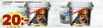 Tzatziki, turkisk, yoghurt 3,3-10%