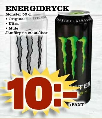 Supergrossen Energidryck erbjuda