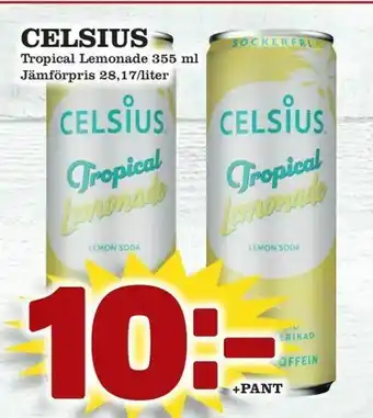 Supergrossen Celsius erbjuda