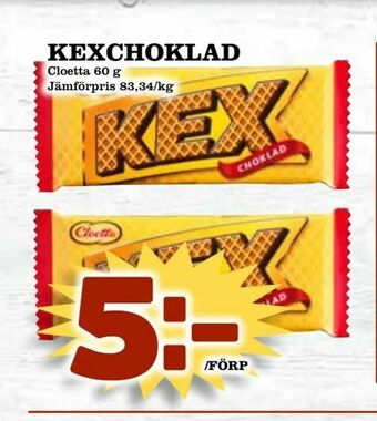 Supergrossen Kexchoklad erbjuda