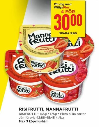 Risifrutti, mannafrutti