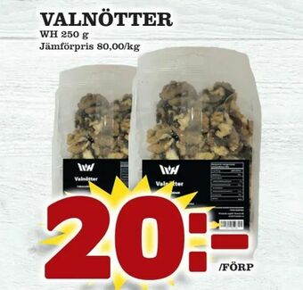 Supergrossen Valnötter erbjuda