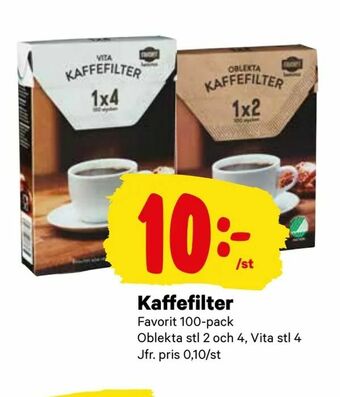 City Gross Kaffefilter erbjuda