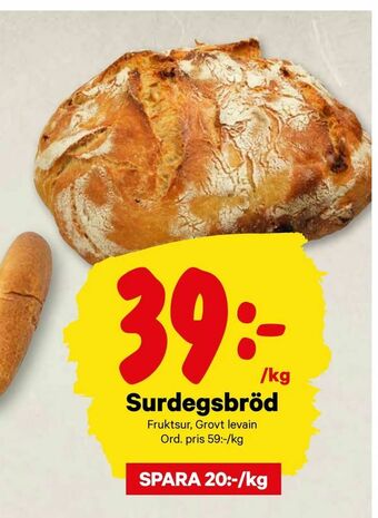 City Gross Surdegsbröd erbjuda