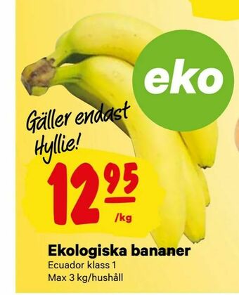 City Gross Ekologiska bananer erbjuda