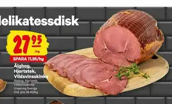 City Gross Älgbog, Hjortstek, Vildsvinsskinka erbjuda