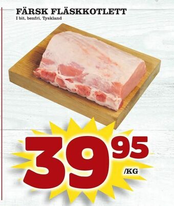 Färsk fläskkotlett