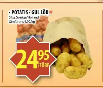 potatis • gul lök