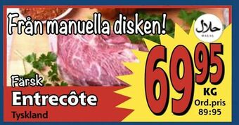 Supergrossen Entrecôte erbjuda