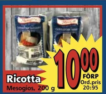 Supergrossen Ricotta erbjuda
