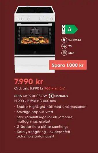 Electrolux Home Spis erbjuda
