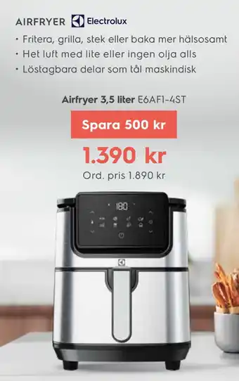 Electrolux Home Airfryer 3,5 liter erbjuda