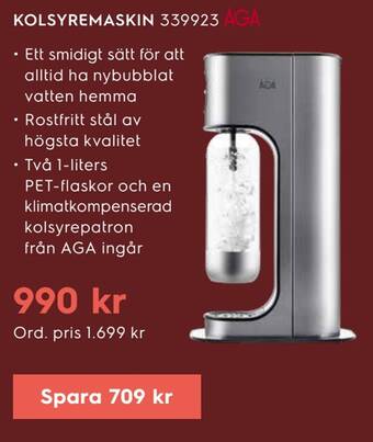 Electrolux Home Kolsyremaskin erbjuda