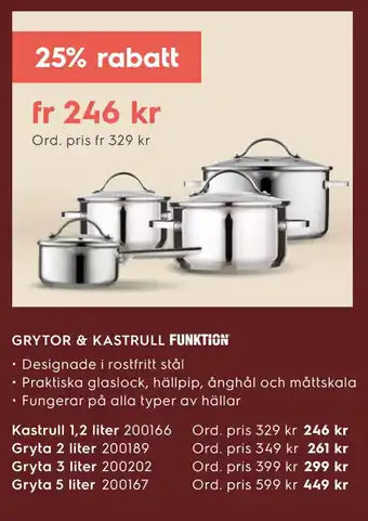 Grytor & kastrull