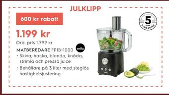 Electrolux Home Matberedare erbjuda