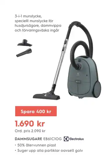 Electrolux Home Dammsugare eb61c1og erbjuda