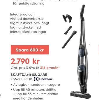 Electrolux Home Skaftdammsugare erbjuda