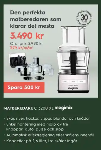 Electrolux Home Matberedare c 3200 xl erbjuda
