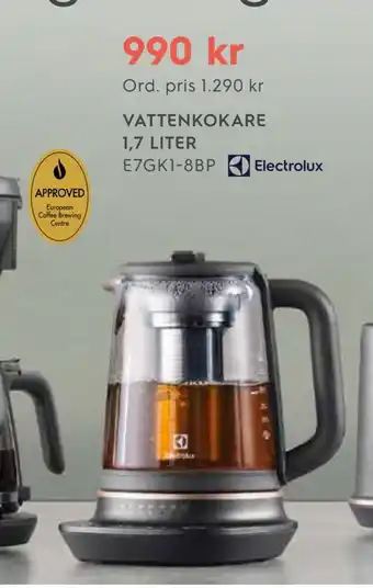 Electrolux Home Vattenkokare 1,7 liter erbjuda