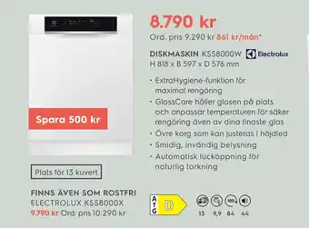 Electrolux Home Diskmaskin erbjuda