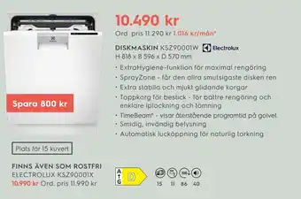 Electrolux Home Diskmaskin erbjuda