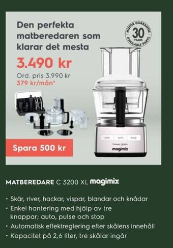 Electrolux Home Magimix matberedare erbjuda
