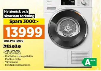 Power Miele torktumlare erbjuda