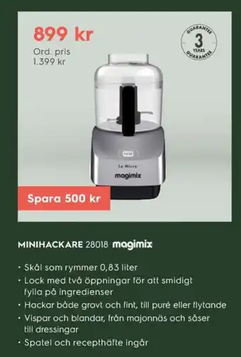 Electrolux Home Magimix minihackare erbjuda