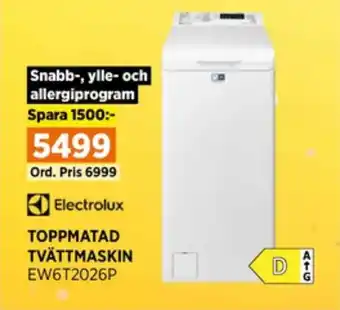 Power Electrolux tvättmaskin erbjuda